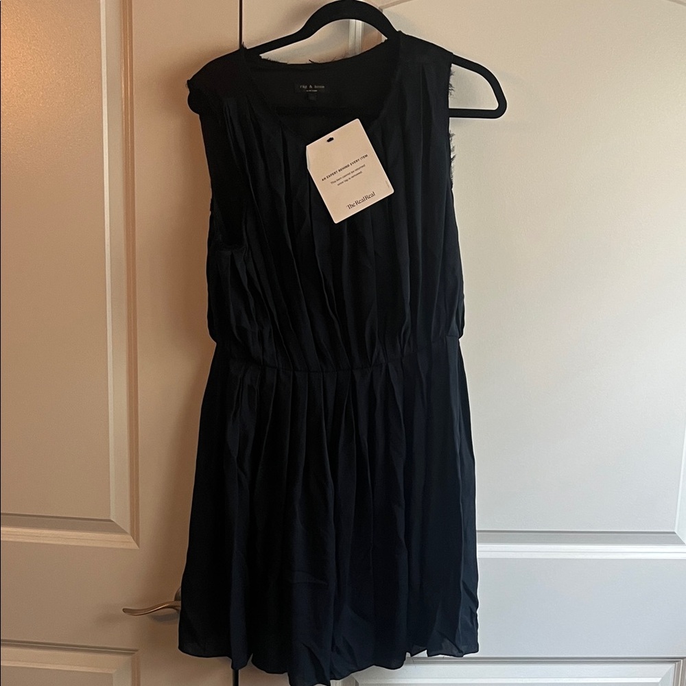 Rag & Bone Black Sleeveless Mini Dress